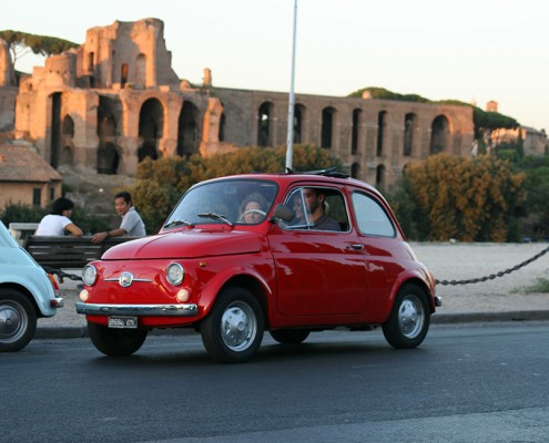 Tour di Roma in fiat 500